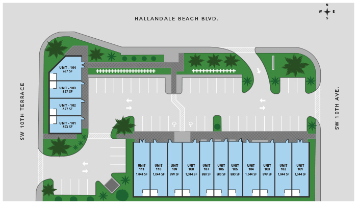 hallandale beach shops site plan thumb