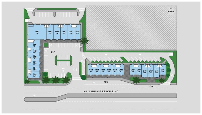 hallandale plaza site plan thumb